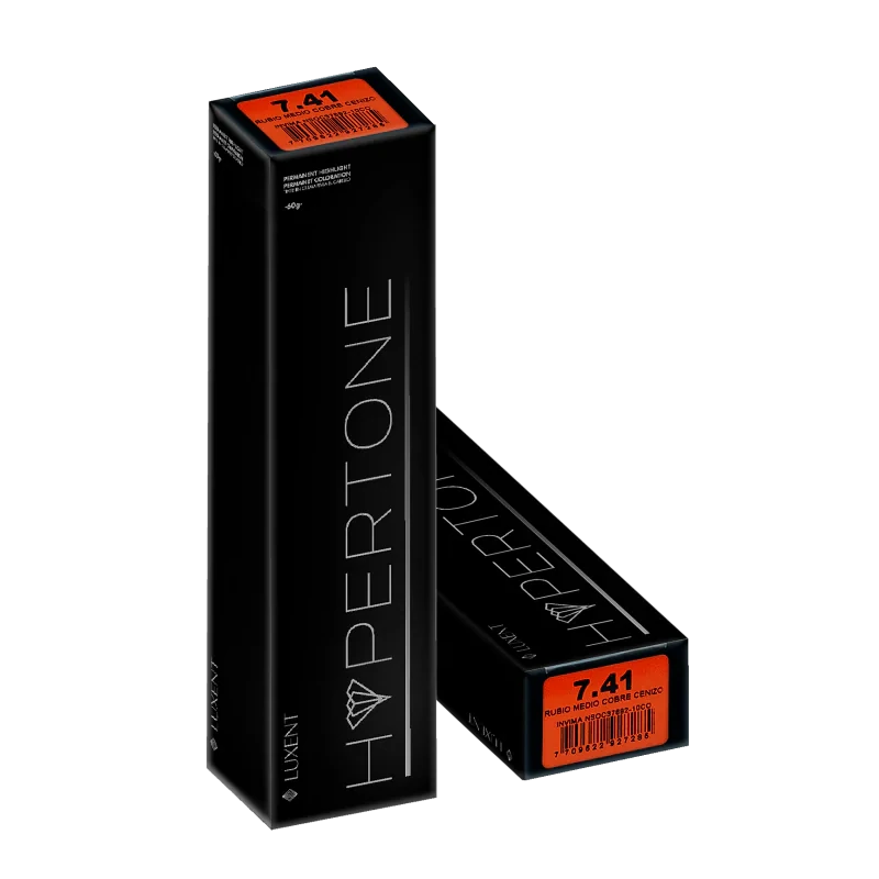 LUXENT Tinte Hypertone 7.41 Rubio Medio Cobre Cenizo